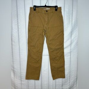 Carhartt Double Front Knee Pants Rugged Flex Relax Fit BN2802-M Mens 31x30 Brown